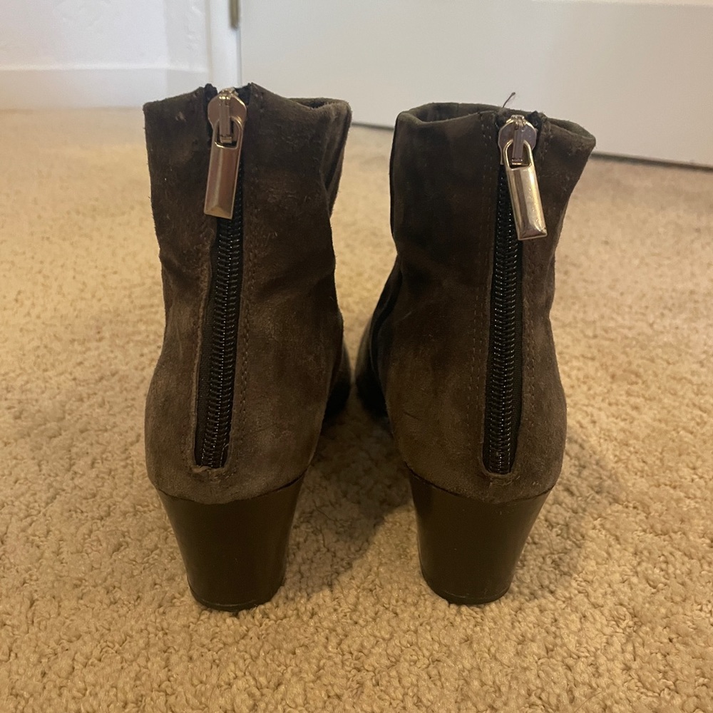 Steve Madden Grey Pointed Toe Booties - image 3